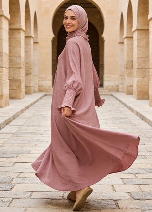 Minimalist Black Front-Zip Plain Abaya Maxi Dress Women Muslim Egyptian Kaftan Ramadan Jalabiya Islam Saudi Arabic Outfits 2025