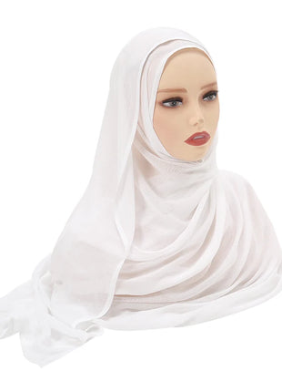 Muslim Modal Hijab Rayon Cotton Shawls for Women Plain Scarf Big Size Headscarf Islamic Turban Headband 190*85cm