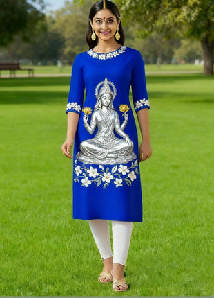 Muslim Dress Kurtta Women Fashionable Elegant National Style Straight Tube Slit hem Abito Donna Islamic Clothing For Women