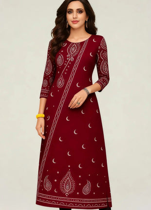 Dress Kurtta Women's Fashionable Long Sleeved Straight Tube Casual Bright Patterns Robe Arabe Robe Traditionnelle Arabe Muslim