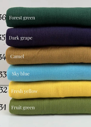 61 Colors Soft Cotton Viscose Scarf Rayon Material Muslim Hijab Mid Eastern Plain Solid Color Headscarf With Tassel