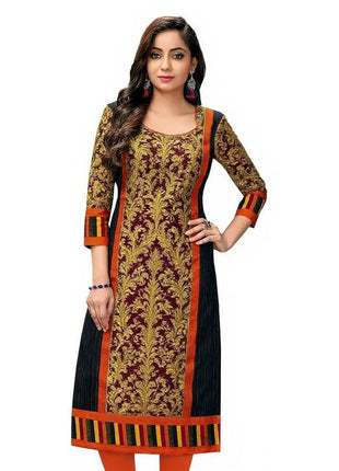 Muslim Dress Kurt Women's Fashionable Elegant Straight Tube Casual Flowers Color Elephant Pattern Abaya Femme Dubaï Slit hem