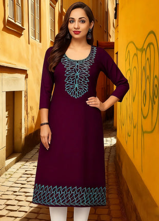 Muslim Women's Kurtta Casual Fashion Dress Straight Tube Casual Ethnic Slit hem Muslim Fashion Abito Donna Turkish Abaya
