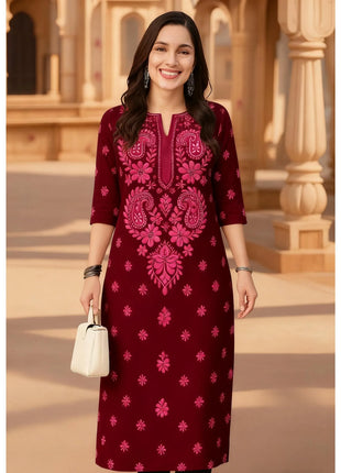 Muslim 2026 Kurt Women's Fashionable And Comfortable Dress With Straight Tube Casual Multiple Designs Islamic Women Clothing