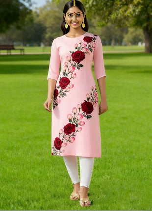 Muslim Dress Kurt Women's Fashionable And Elegant Slit hem Straight Tube Casual Kurtta Pattern Islamic Clothing For Women