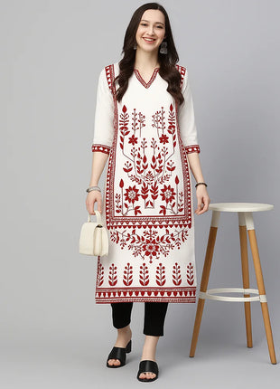 Muslim Women Casual Fashionable Comfortable Kurt Dress Straight Tube Ethnic All Occasions Such As Birthday Wedding Aidilfitri