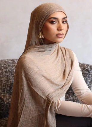 Premium Rayon Cotton Wrinkle Hijab Scarf For Woman Muslim Hijabs Fashion Soft Shawl Islam Turban Ramadan Soild Headband 180*80cm