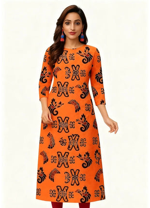 Women's Kurt Fashionable And Elegant Muslim Kurtta Straight Tube Casual Comfortable Dress 2026 Abito Donna Musulmana Slit hem