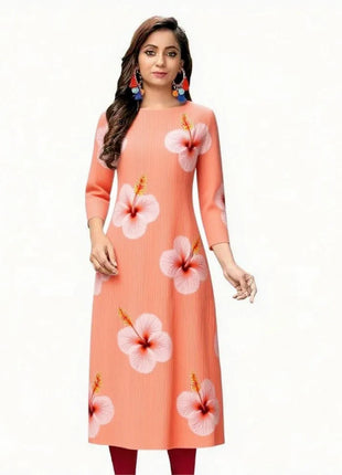 Muslim Women's Casual Fashionable  Kurt Straight Tube Ethnic Slit hem Takchita Dress Abito Donna Musulmana Girls Prayer Dress