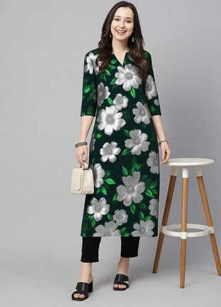 Muslim Kurt Women's Fashionable And Comfortable Kurt Dress Long Sleeved Straight Tube Casual Ethnic Middle Eastern Arabic Dress