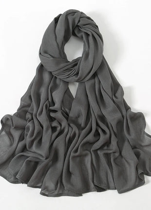 Fashion Modal Hijab Rayon Cotton Shawls Muslim Hijabs For Women Plain Scarf Big Size Headscarf Islamic Turban Headband 190*85cm