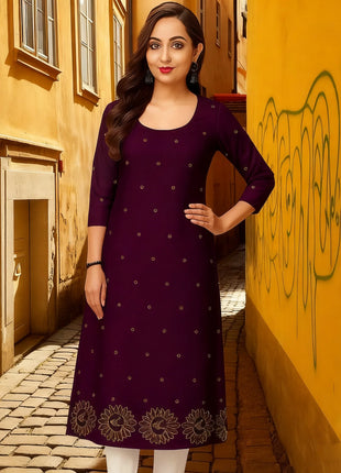 National style Kurtta Women Fashion Comfortable Slit hem Casual Ethnic Abito Donna Musulmana Women Dress Turkish Abaya