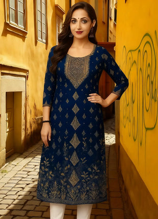 Muslim Kurtta Women Casual Fashion Dress National Style Straight Tube Casual Ethnic Abito Donna Musulmana Slit hem Turkish Abaya