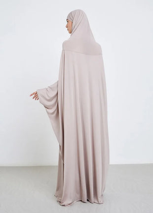 Islamic Prayer Abaya Muslim Women Abayas Long Sleeve Hooded Modesty Ramadan Dresses With Hijab Jilbabs Middle Eastern Kaftans