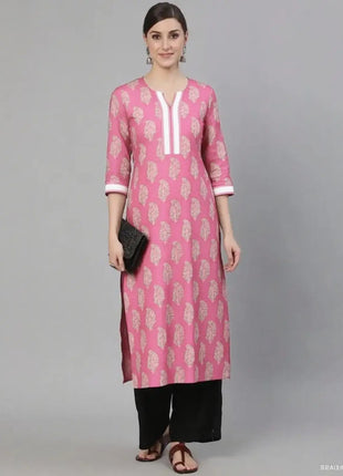 Muslim Women Kurt Casual Dress Long Sleeve Straight Casual Ethnic Flower Mandarin 3D Design Suitable Morocco Marokkaanse Kaftan