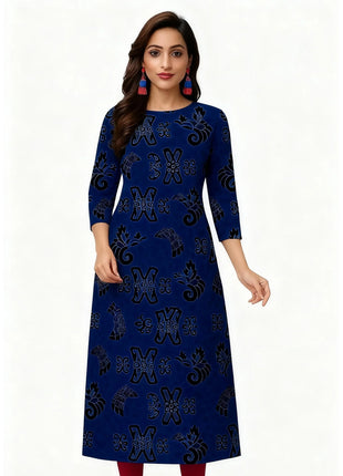Women's Kurt Fashionable And Elegant Muslim Kurtta Straight Tube Casual Comfortable Dress 2026 Abito Donna Musulmana Slit hem