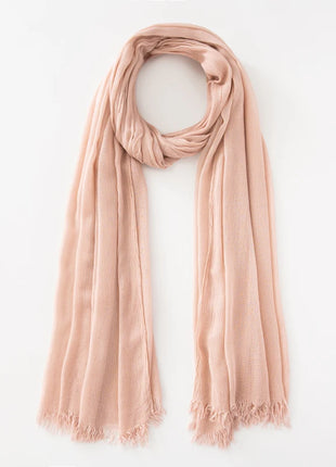 61 Colors Soft Cotton Viscose Scarf Rayon Material Muslim Hijab Mid Eastern Plain Solid Color Headscarf With Tassel