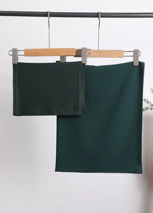 2 Piece Set Chiffon Hijab Matching Undercap Chiffon Scarf with Matching Underscarf Shawls Scarves Head Scarf Headwraps for Women