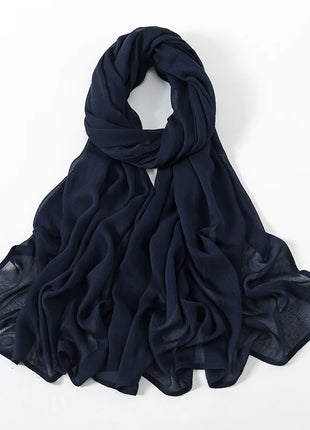 Fashion Modal Hijab Rayon Cotton Shawls Muslim Hijabs For Women Plain Scarf Big Size Headscarf Islamic Turban Headband 190*85cm