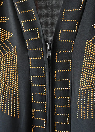 New Women Elegant Dress Chiffon Open Abaya with Zipper Muslim Women Dress Islamic Clothing Cardigan Abaya Women Muslim Dress