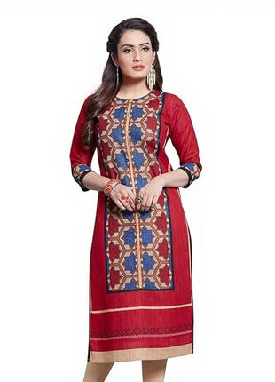 National style Kurtta Women Fashion Comfortable Slit hem Straight Casual Ethnic Abito Donna Musulmana Women Dress Turkish Abaya