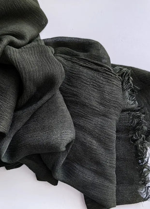 61 Colors Soft Cotton Viscose Scarf Rayon Material Muslim Hijab Mid Eastern Plain Solid Color Headscarf With Tassel