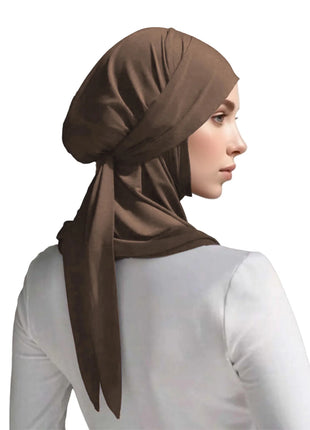 Modal Cotton Jersey Hijab Scarf Long Muslim Shawl Plain Soft Turban Tie Head Wraps For Women Africa Headband