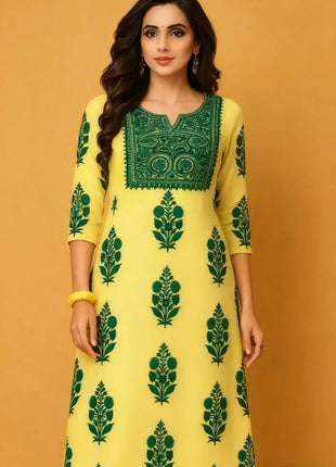 Muslim Women's Kurt Casual Fashion Dress Straight Tube Casual Ethnic Flower Muslim Fashion Long Sleeve Dresses National Style