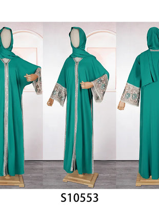 2026 Eid Mubarak Dubai Abayas Muslim Women Long Sleeve Dress Party Evening Gown Caftan Marocain Turkish Islamic Clothing Boubou
