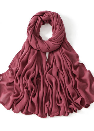 Muslim Modal Hijab Rayon Cotton Shawls for Women Plain Scarf Big Size Headscarf Islamic Turban Headband 190*85cm