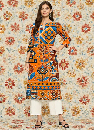 Muslim Dress Kurt Women's Fashionable Long Sleeved Straight Tube Casual Elephant Flowers Pattern Robe Marocain Islamic Prayer