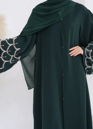2025 Middle Eastern Islam Outfit for Muslim Women Luxury Dubai Modest Abaya Dress Eid Arabic Cardigan Plain Turkey Kaftan Robe