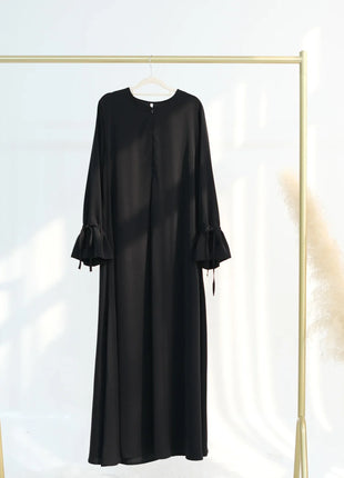 Ramadan Arabic Muslim Women Modest Dress 2025 Elegant Dubai Plain Abaya Islamic Church Clothing Fashion Loose Turkey Solid Robe