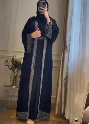 Open Abaya Dubai Kaftan Muslim Cardigan Abayas Dresses for Women 2025 Casual Kimono Robe Femme Caftan Turkish Islamic Clothes