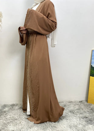 Ramadan Eid Dubai Open Black Muslim Kimono Abaya Damen Turkey Islam Abayas For Women Dress Kebaya Robe Femme Musulmane Kaftan