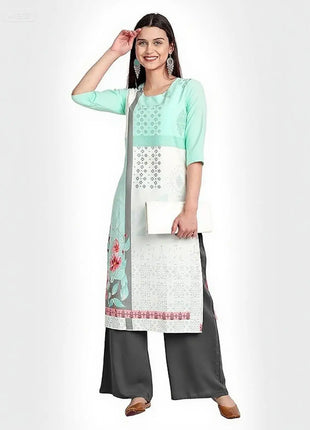 Muslim Women Kurtta Casual Dress National Style Straight Casual Ethnic Peacock Mandarin Design Turkish Abaya Slit hem