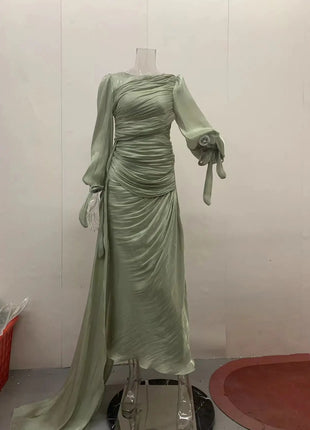 Eid Silky Women Dress Muslim Abaya Party Jalabiya Ramadan Party Long Dresses Vestidos Largos Arab Long Robe Morocco Kaftan 2025