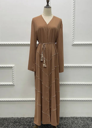 Eid Muslim Women Abaya Morocco Party Dress Abayas Elegant Prayer Diamond Long Sleeve Robe Dresses Ramadan Musulman Maxi Vestidos