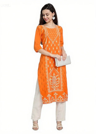 Muslim Dress Kurt Women's Fashionable Elegant Straight Tube Casual Flowers Color Elephant Pattern Islamic Clothing For Women