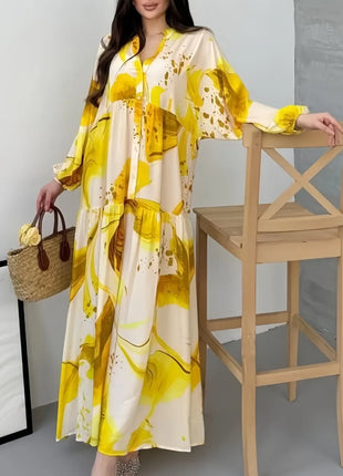 Eid Women Dress Abaya Muslim Loose Button Up Dubai Vestidos Largos Long Dresses Kaftan Arab Robe Party Caftan Jalabiya Ramadan