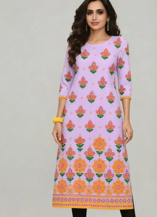 Muslim Dress Kurtta Women's Fashionable And Elegant Straight Tube Casual Colorful Slit hem Abito Donna Musulmana Turkish Abaya