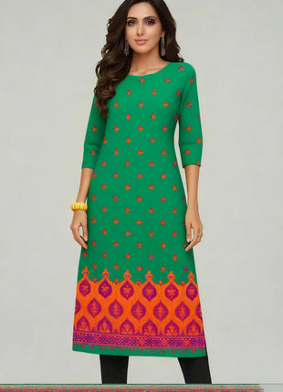 Muslim 2026 Dress Kurt Women's Fashionable And Elegant Slit hem Straight Tube Casual Flowers Pattern Robe Abito Donna Musulmana