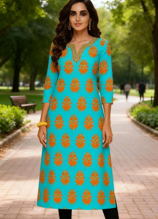 Muslim Women Kurt Casual Dress National Style Straight Casual Ethnic Flower Mandarin Design Suitable Morocco Marokkaanse Kaftan