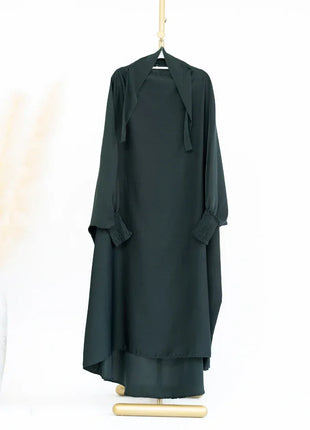 Ramadan Muslim Dress Girls Kids Prayer Garment Hijab Dress  Child Hooded Abaya Full Cover Niqab Islam Dubai Eid Robe 2023 jilbab