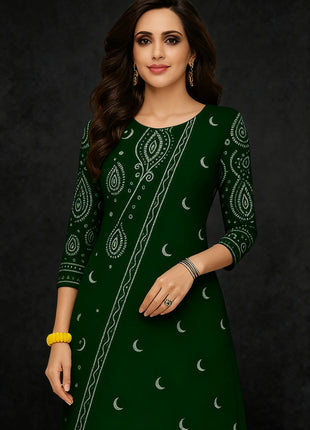 Dress Kurtta Women's Fashionable Long Sleeved Straight Tube Casual Bright Patterns Robe Arabe Robe Traditionnelle Arabe Muslim