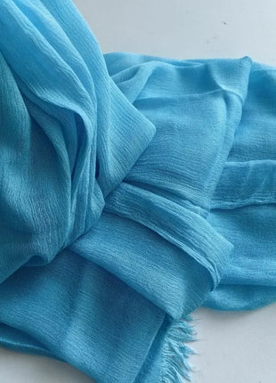 61 Colors Soft Cotton Viscose Scarf Rayon Material Muslim Hijab Mid Eastern Plain Solid Color Headscarf With Tassel