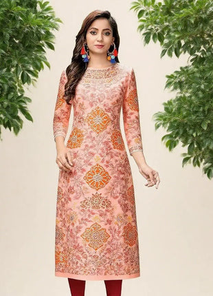 Muslim Dress Kurt Women's Fashionable And Elegant National Style Slit Hem Straight Tube Casual Abito Donna Musulmana Kurtta