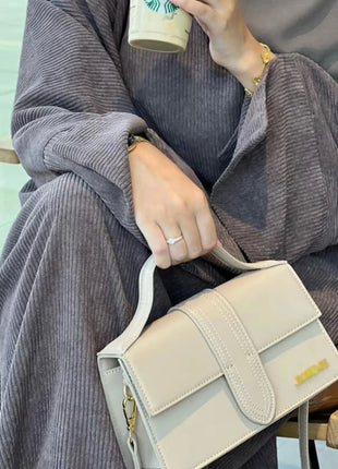 Closed Casual Abayas Corduroy Winter Abaya Eid 2025 Muslim Clothes Borkha For Muslim Women Moroccan Dresses Kaftan Caftan Femme