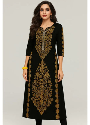 Muslim Dress Kurt Women's Fashionable And Elegant Straight Tube Casual Round Neck Colorful Peacock Pattern Dress Abiti Lunghi