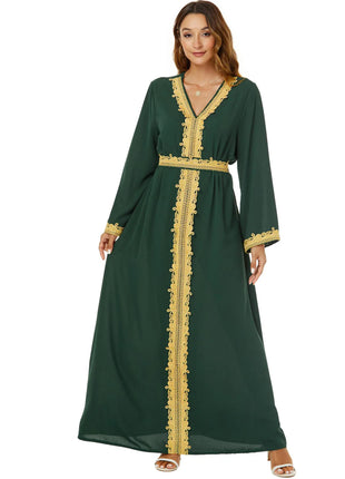 Party Dress Ramadan Long Robe Muslim Vestidos Sashes Abaya Dubai Arabic Morocco Jalabiya Eid Women Dresses Modest Saudi Abayas
